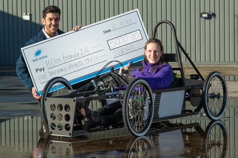 Driving passion for STEM as Briggs gets behind community project to design and build an eco-inspired racing car