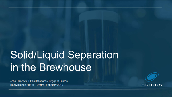 IBD BFBi Engineering Symposium 2019 – Solid-Liquid Separation